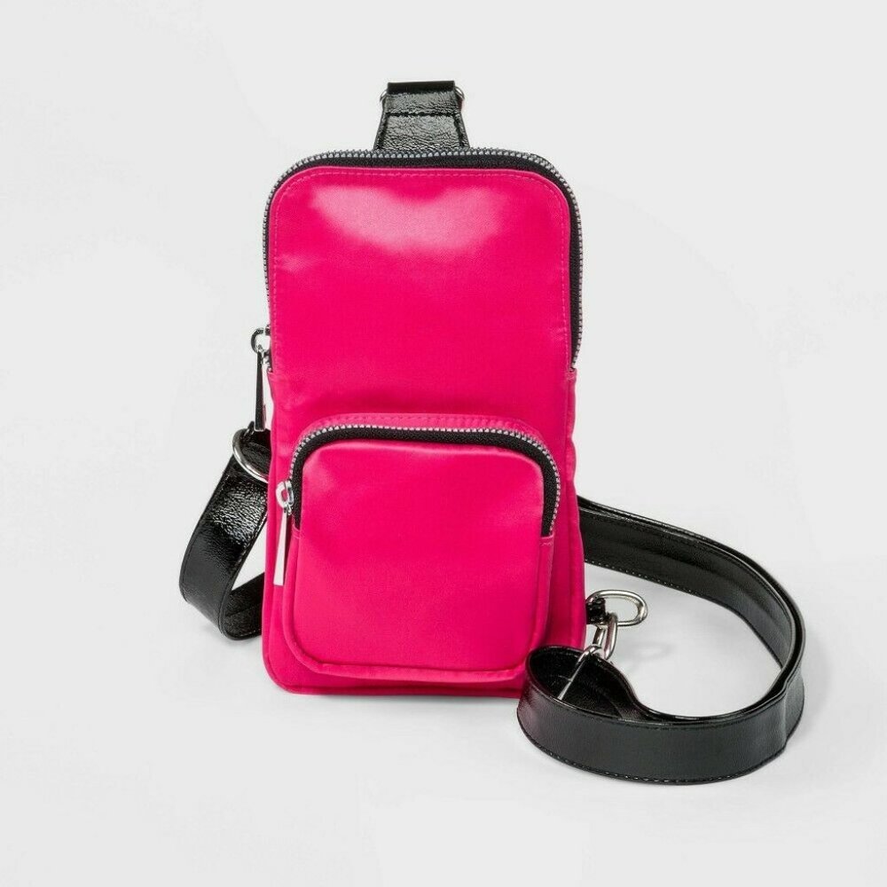 Stella & Max On The Trail Again MM9185/16 Zip Closure Sling Pack - Pink NWT